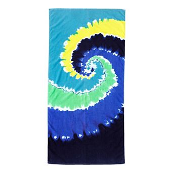 Lands' End Kids Printed Velour Oversized XL Beach Towel