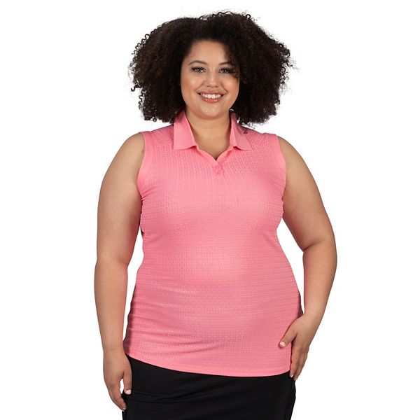 Plus size shop sleeveless polo