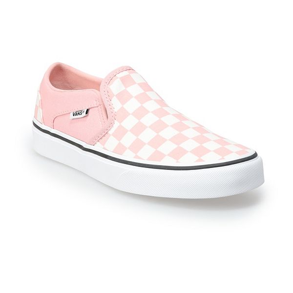 Vans® Asher Women's Slip-On Shoes – Powder Pink Check (11) – BrickSeek