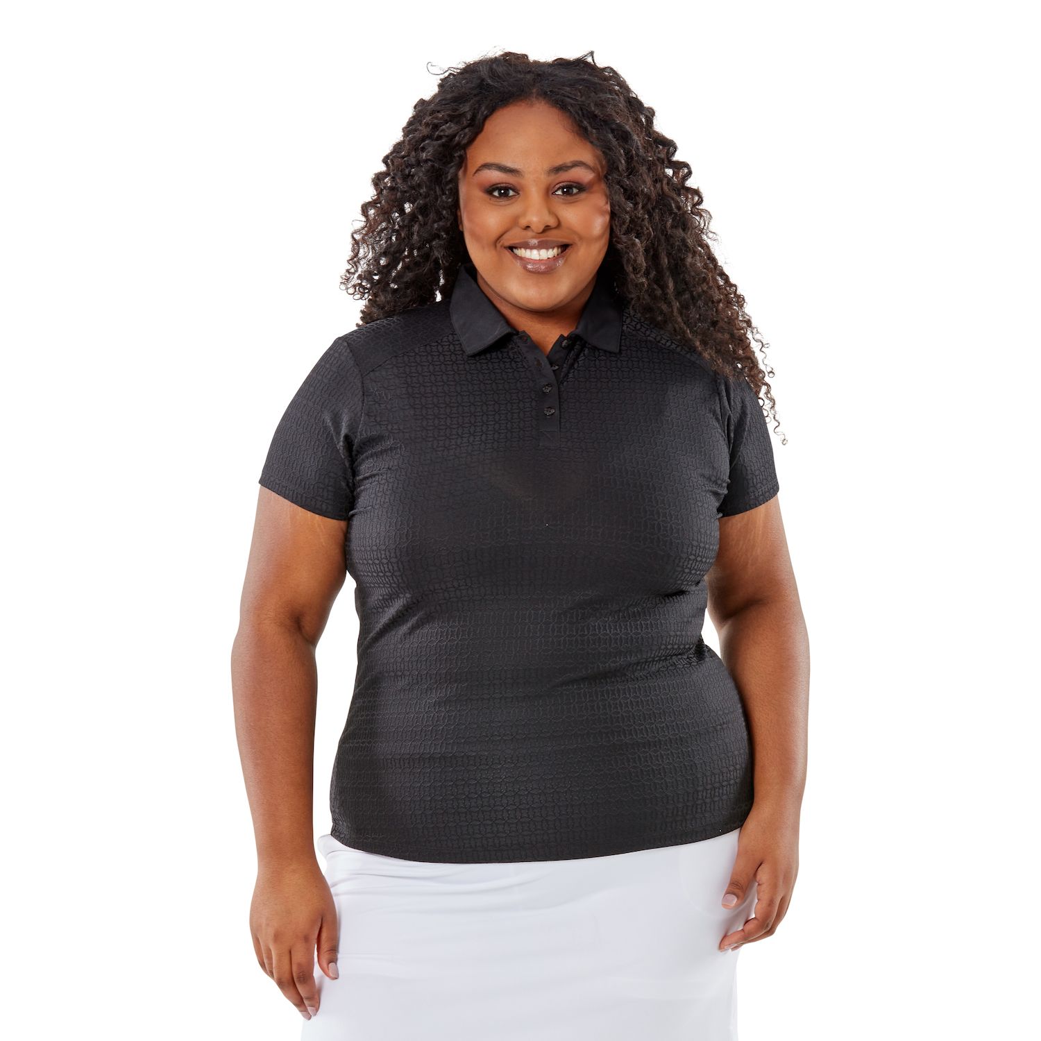 ladies plus size polo tops