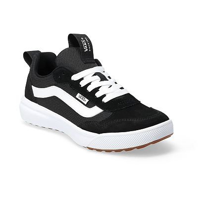 Ladies black and white vans clearance