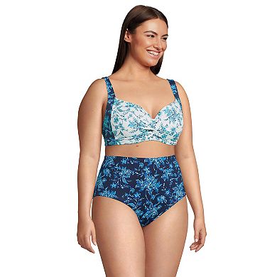 Plus Size Lands' End Twist-Front Underwire Bikini Top