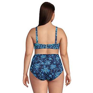 Plus Size Lands' End Twist-Front Underwire Bikini Top