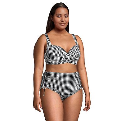 Plus Size Lands' End Women's Twist-Front Underwire DDD-Cup Bikini Top