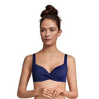 Women's Lands' End Sweetheart Twist-Front Underwire Bikini Top