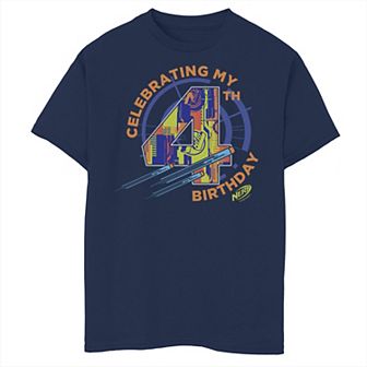 Boys 8-20 Nerf Celebrating My 4th Birthday Graphic Tee