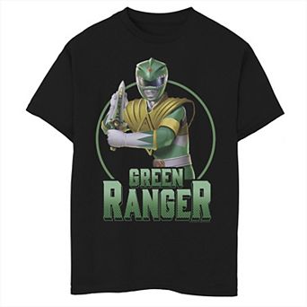 Boys 8-20 Power Rangers Green Ranger Simple Portrait Graphic Tee