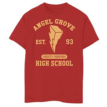 Boys 8-20 Power Rangers Angel Grove High School Logo Graphic Tee