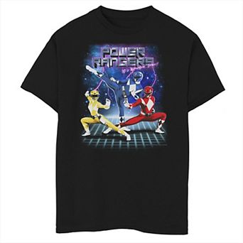 Boys 8-20 Power Rangers 90's Style Group Shot Graphic Tee