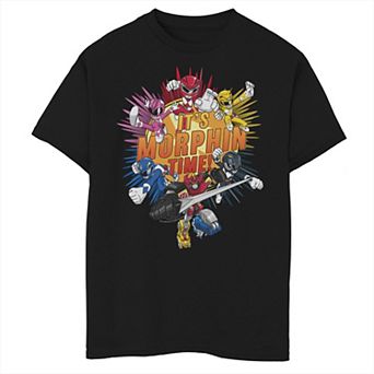 Boys 8-20 Power Rangers It's Morphin Time Comic Graphic Tee