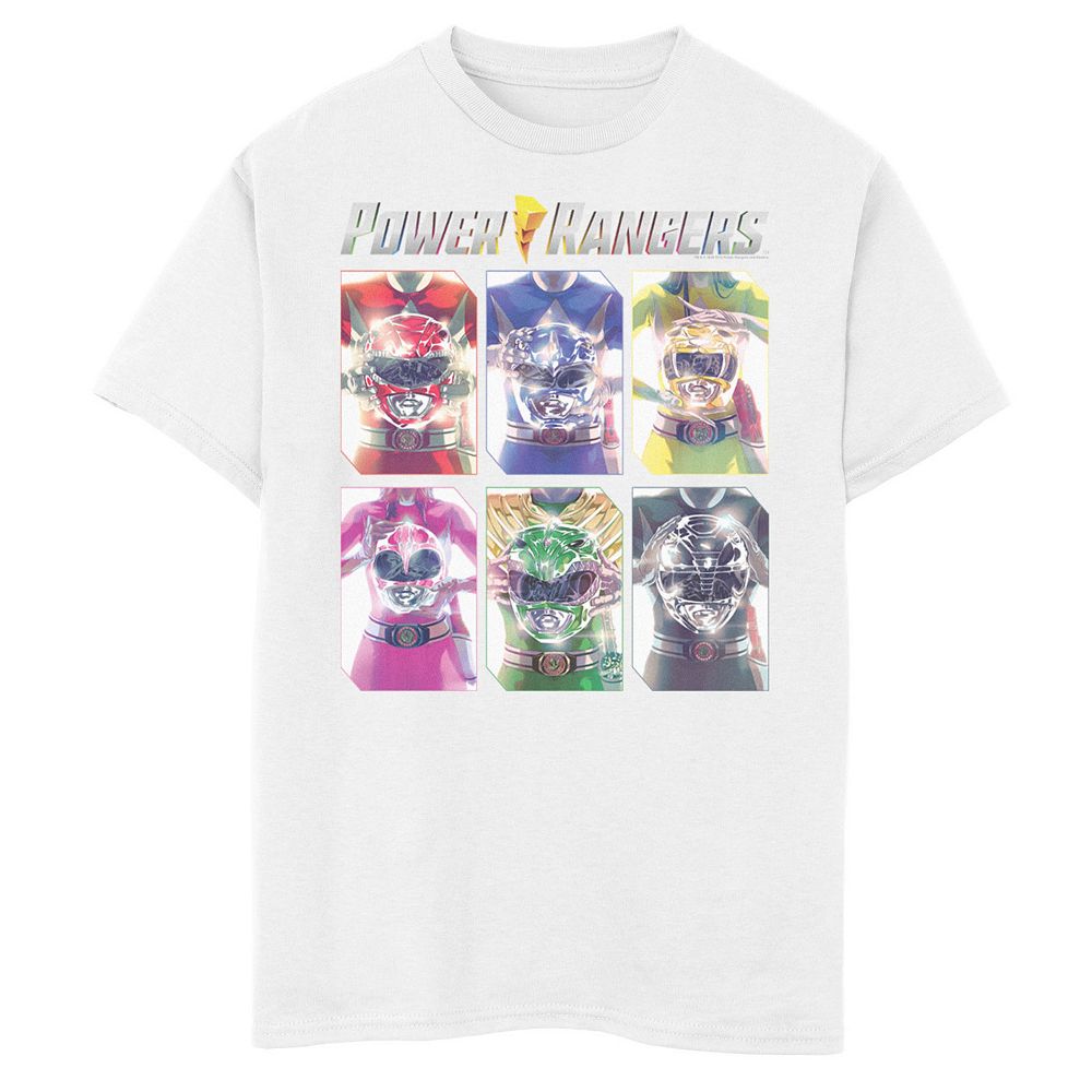 Boys 8-20 Power Rangers Helmet Hold Panels Graphic Tee