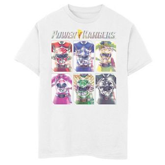 Boys 8-20 Power Rangers Helmet Hold Panels Graphic Tee