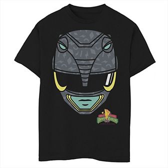 Boys 8-20 Power Rangers Black Ranger Big Face Graphic Tee