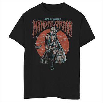 Boys 6-20 Star Wars: The Mandalorian & The Child Foggy Portrait Graphic Tee