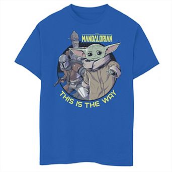Boys 8-20 Star Wars: The Mandalorian Child Group Shot This Is The Way Graphic Tee