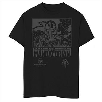 Boys 8-20 Star Wars: The Mandalorian Outline Poster Graphic Tee