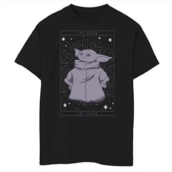 Boys 8-20 Star Wars The Mandalorian The Child aka Baby Yoda Card Portrait Graphic Tee