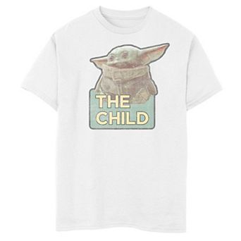 Boys 6-20 Star Wars The Mandalorian The Child aka Baby Yoda Sticker Graphic Tee