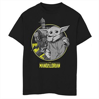 Boys 8-20 Star Wars The Child aka Baby Yoda Group Shot Logo Graphic Tee