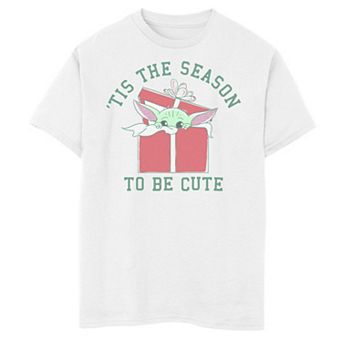 Boys 8-20 Star Wars Christmas The Child aka Baby Yoda 'Tis The Season To Be Cute Graphic Tee