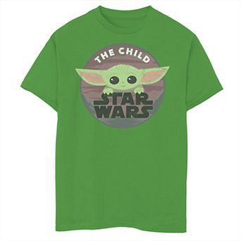 Boys 8-20 Star Wars: The Mandalorian The Child aka Baby Yoda Cute Circle Portrait Graphic Tee