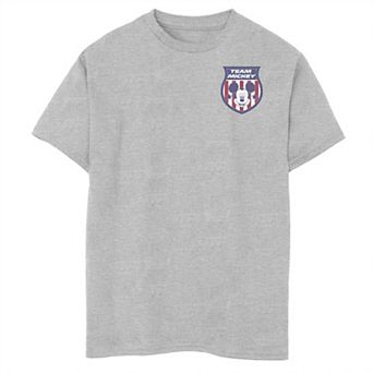 Disney's Mickey Mouse & Friends Boys 8-20 Mickey USA Left Chest Badge Graphic Tee