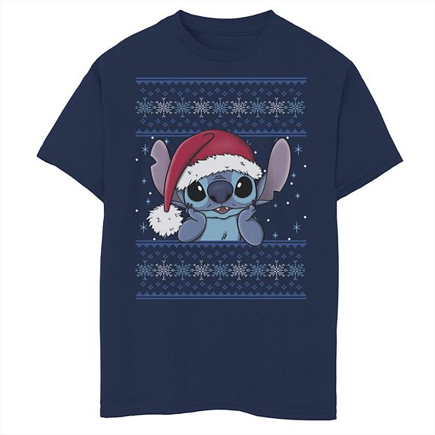 Disney s Lilo Stitch Boys 8 20 Christmas Stitch Ugly Sweater