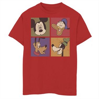 Disney's Mickey Mouse & Friends Boys 8-20 Classic Group Comic Panels Graphic Tee