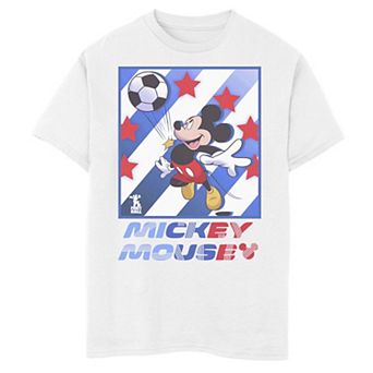 Disney's Mickey Mouse & Friends Boys 8-20 Mickey Mouse Soccer USA Graphic Tee