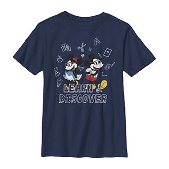 Disney's Mickey Mouse & Minnie Mouse Boys 8-20 Learn & Discover Graphic Tee