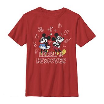 Disney's Mickey Mouse & Minnie Mouse Boys 8-20 Learn & Discover Graphic Tee