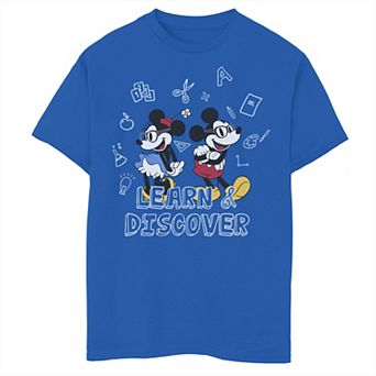 Disney's Mickey Mouse & Minnie Mouse Boys 8-20 Learn & Discover Graphic Tee