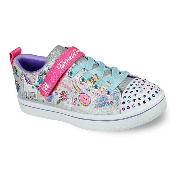 Skechers sparkle discount light up shoes