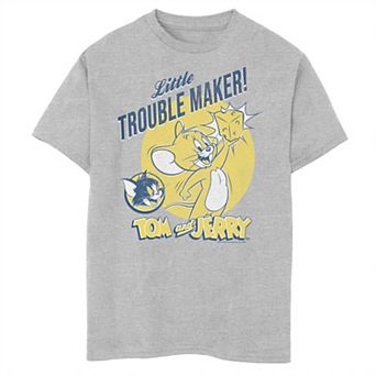 Boys 8-20 Tom And Jerry Little Trouble Maker Portrait Graphic Tee