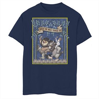 Boys 6-20 Where The Wild Things Are Wild Monsters And Max Poster Graphic Tee