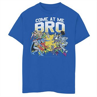 Boys 8-20 Justice League Come At Me Bro Action Portrait Graphic Tee