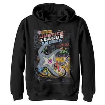 Boys 8-20 Justice League Starro The Conqueror Comic Cover Graphic Fleece Hoodie
