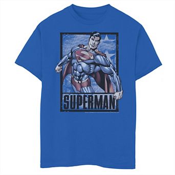 Boys 8-20 Superman Action Poster Graphic Tee