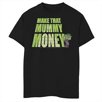 Boys 6-20 DC Comics Graphic Teen Titans Go! Beast Boy Make That Mummy Money Graphic Tee