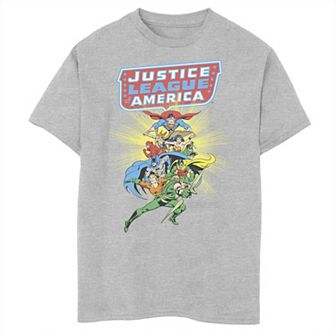 Boys 8-20 Justice League Shining Group Portrait Graphic Tee