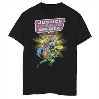 Boys 6-20 Justice League Shining Group Portrait Graphic Tee