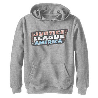Boys 8-20 Justice League Logo Group Shot Graphic Fleece Hoodie