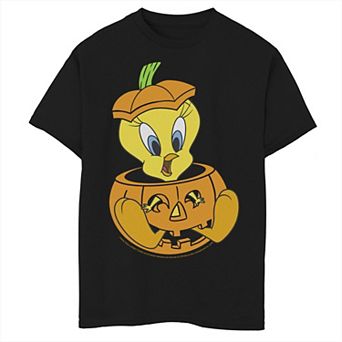 Boys 8-20 Looney Tunes Halloween Tweety Bird Pumpkin Graphic Tee