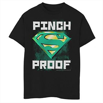Boys 8-20 DC Comics Superman Saint Patrick's Day Pinch Proof Logo Graphic Tee