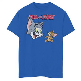 Boys 6-20 Tom And Jerry Logo Portrait Graphic Tee