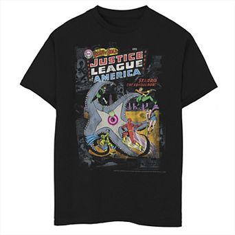 Boys 6-20 Justice League Starro The Conqueror Comic Cover Graphic Tee