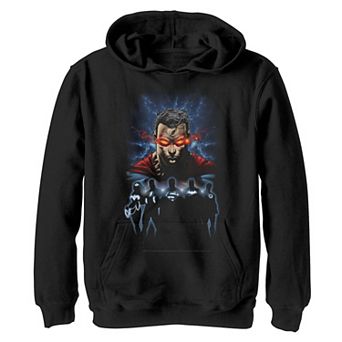 Boys 8-20 Justice League Superman Group Overlay Portrait Graphic Fleece Hoodie