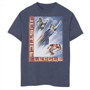 Boys 6-20 Justice League Heroes In Flight Poster Graphic Tee