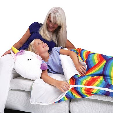 Happy Nappers Shark or Unicorn Pillow and Sleepy Sack