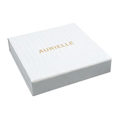 Aurielle Fine Silver Plated Baby Curb & Singapore Faith Chain Set